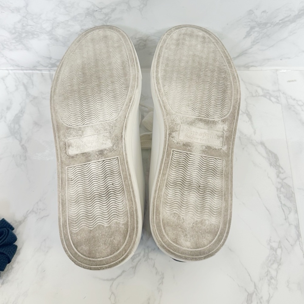 Kate Spade Fez White and Blue Sneakers - Picture 7 of 14